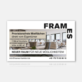 Vermarktungs-Kommunikation für das „FRAMES“ in Frankfurt