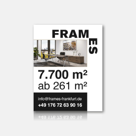 Vermarktungs-Kommunikation für das „FRAMES“ in Frankfurt