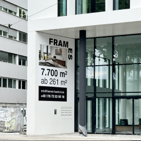 Vermarktungs-Kommunikation für das „FRAMES“ in Frankfurt